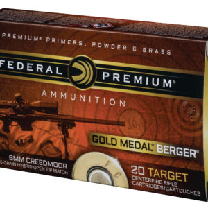 Federal Premium Gold Medal 6mm Creedmoor 105gr OTM Ammo - 20 Rounds 604544630329