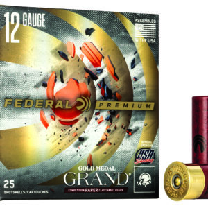 Federal GMT11775 Premium Gold Medal Paper 12Gauge 2.75" 1 1/8oz 7.5Shot 25 Per Box/10 Case 604544625974