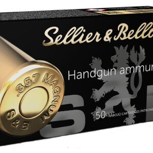 Sellier & Bellot SB357C Handgun  357Mag 158gr Semi Jacketed Hollow Point 50 Per Box/20 Case 754908500833