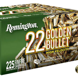 ** Remington Golden Bullet .22LR Rimfire Ammunition - 36gr Plated Hollow Point (225 Rounds per Box, 10 Boxes per Case)

** 047700482606