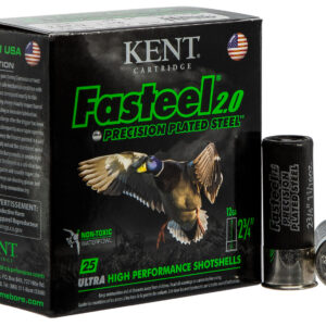 Kent Cartridge K122FS304 Fasteel 2.0 12 Gauge 2.75" 1 1/16 oz 4 Shot 25 Per Box/ 10 Case 656308111483