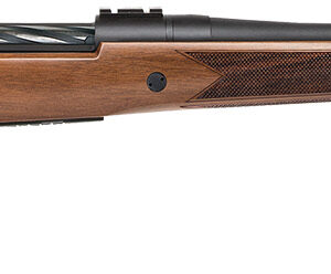 Mossberg 28026 Patriot Walnut 6.5 Creedmoor 5+1 22" Fluted Barrel w/Recessed Match Crown, Matte Blued Metal Finish, Spiral-Fluted Bolt, Walnut Stock, Drop Box Magazine, Adjustable LBA Trigger