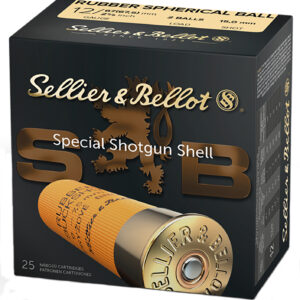Sellier & Bellot SB12RBB 12 Gauge 2.75" Rubber Shotgun Shells Rounds per Box (10 Boxes per Case)** ** 754908550142