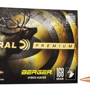 Federal Premium 30-06 Springfield 168gr Berger Hybrid Hunter - 20 Rounds per Box, 10 Boxes per Case 604544649246
