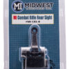 Midwest Industries MICRSR Combat Rifle Rear Flip Sight  Black for AR-15, M16, M4