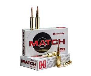 Hornady Match 6mm GT 109 Grain ELD - 20 Round Box, 200 Round Case 090255815979