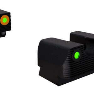 Rival Arms RA2A231G Night Sights for G42/G43/G48  Green Tritium Orange Outline Front Sight-Green Tritium Black Outline Rear Sight