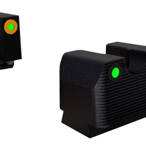 Rival Arms RA3A231G Night Sights for Glock MOS  Green Tritium Orange Outline Front Sight-Green Tritium Black Outline Rear Sight Glock 17/19