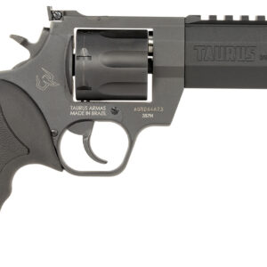 Taurus Raging Hunter .357 Magnum Handgun, 7-Round, 5.12" Barrel, Matte Black Oxide Steel, Black Rubber Grip with Red Cushion Insert 725327617563