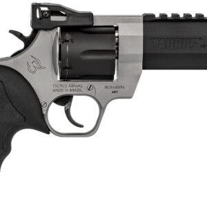 Taurus Raging Hunter .44 Rem Mag Handgun, 6rd, 5.12" Matte Black Oxide Cylinder & Barrel, Matte Stainless Steel Frame, Black Rubber Grip with Red Cushion Insert 725327617532