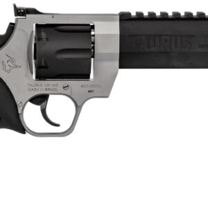 Taurus Raging Hunter .44 Rem Mag 6rd 6.75" Barrel, Matte Black Oxide Cylinder & Stainless Frame, Black Rubber Grip with Red Cushion Insert 725327617549