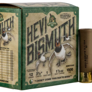 HEVI-Shot Bismuth 12 Gauge 3.5" 1.5oz 1 Shot - 25 Shells/Box 816383002247