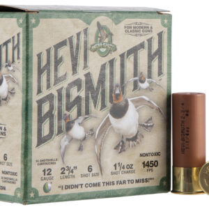 ** HEVI-Shot HEVI-Bismuth 12 Gauge 2.75" Shotgun Shells 1/4 oz Bismuth #6 Shot Rounds per Box, 10 Boxes per Case ** 816383002346