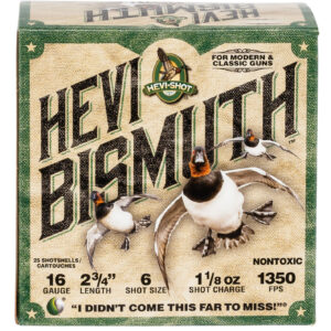 HEVI-Shot Bismuth 16 Gauge 2.75" 1 1/8 oz 6 Shot - 25 Rounds 816383002483
