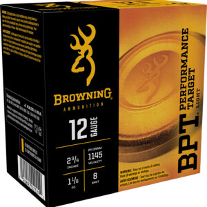 ** Browning BPT Performance Target 12 Gauge Ammo" | 1 1/8 oz | 8 Shot | 25 Rounds ** 020892023291