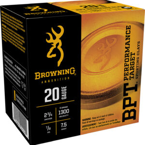 Browning BPT Performance Target 20Ga shotgun shells in packaging
