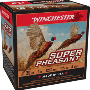 Winchester Ammo X203PH6 Super Pheasant Magnum High Brass 20Gauge 3" 1 1/4oz 6Shot 25 Per Box/10 Case 020892016705