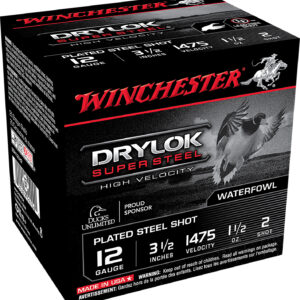 Winchester Super Steel 12Ga 3.5" 1.5oz Shotgun Shells - 25 Pack 020892017061