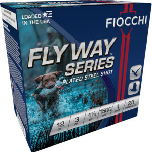Fiocchi Flyway Steel Shot 12 Gauge" 1 1/8oz #1 Shot Rounds/Box (10 Boxes/Case)** ** 762344702179