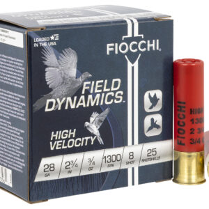 Fiocchi Field Dynamics 28 Gauge High Velocity Shotshells - 25 Rds 762344703565