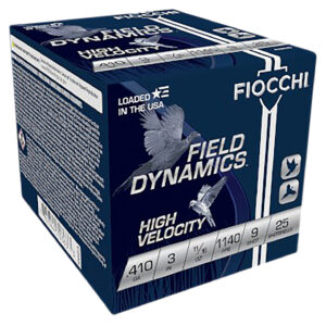 Fiocchi 410HV9 High Velocity 410 Gauge Shotshells - 25 Rounds 762344703633