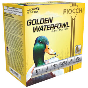 Fiocchi Golden Waterfowl 12Ga 3" 1 1/4oz BB Shot - 25 Rounds 762344705781