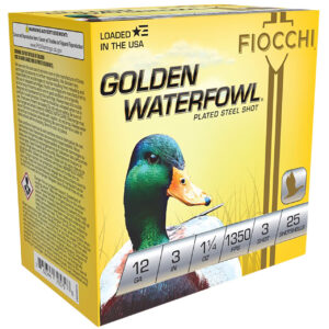 Fiocchi Golden Waterfowl 12Ga 3" 1 1/4oz 3 Shot - 25/Box 762344705552