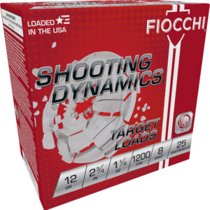 ** Fiocchi Shooting Dynamics 12 Gauge Target Ammo" Shell, 1 1/8 oz #8 Shot Rounds ** 762344705613
