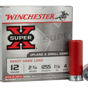 Winchester Super X Heavy Game Load 12 Gauge Shotshells" | 1 1/8 oz | #4 Shot | 25 Rounds per Box (10 Boxes/Case)** ** 020892013155