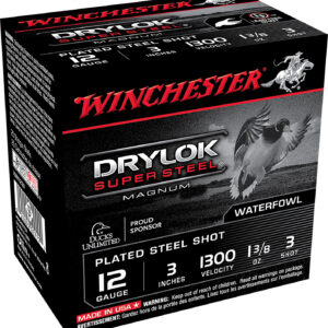 Winchester Ammo XSM1233 Drylok Super Steel Magnum 12Gauge 3" 1 3/8oz 3Shot 25 Per Box/10 Case 020892007772