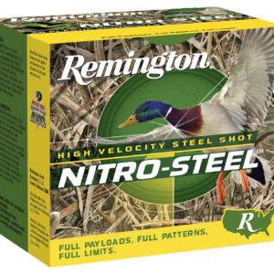 Remington Ammunition 20856 Nitro-Steel High Velocity 12Gauge 3" 1 3/8oz BBShot 25 Per Box/10 Case 047700154909