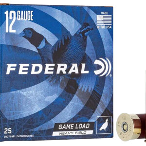 ** Federal Game-Shok Upland Heavy Field 12 Gauge Shotgun Shells" | 1 1/4 oz #4 Shot | 25 Rounds ** 029465022716