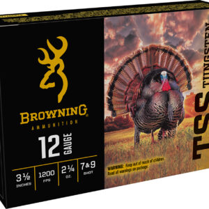 Browning Ammo B193921240 TSS Tungsten Turkey 12Gauge 3.50" 2 1/4oz Tungsten 7/9Shot 5 Per Box/10 Case 020892024809