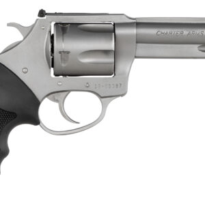 Charter Arms Bulldog Target .44 Special Revolver - 5-Shot, 4.20" Matte Stainless Steel Barrel, Cylinder & Frame, Black Finger Grooved Rubber Grip 678958744422