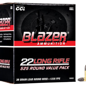 CCI Blazer 22LR 38gr Lead Round Nose ammunition box