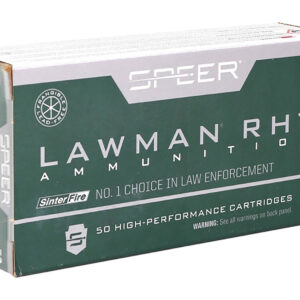 Speer 53395 Lawman Training RHT 45ACP 155gr SinterFire Frangible 50 Per Box/20 Case 076683533951
