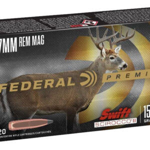 Federal Premium 7mm Rem Mag 150gr Swift Scirocco II Ammo box