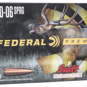 Federal Premium 30-06 Springfield 165gr Swift Scirocco II Ammo 604544656053