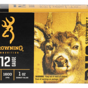 Browning Ammo B193111221 BXS Shotshell Deer 12Gauge 2.75" 1oz Sabot Slug Shot 5 Per Box/20 Case 020892023680