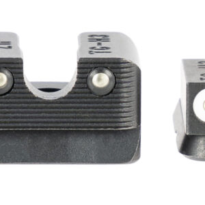 TruGlo TG231Z1W Tritium Pro  Black | Green Tritium White Outline Front Sight Green Tritium Rear Sight