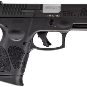 Taurus 1G3C9312X10 G3C  Compact Frame 9mm Luger 10+1 3.26" Matte Stainless Steel Barrel, Matte Black Tenifer Serrated Steel Slide, Black Polymer Frame w/Picatinny Rail, Black Polymer Grip, Right Hand