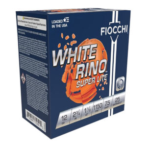 Fiocchi 12WRSL75 Exacta Target White Rino Super Light 12Gauge 2.75" 1 1/8oz 7.5Shot 25 Per Box/10 Case 762344712512