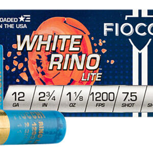 Fiocchi 12WRNL75 Exacta Target White Rino Lite 12Gauge 2.75" 1 1/8oz 7.5Shot 25 Per Box/10 Case 762344708058