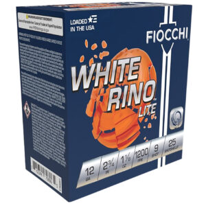 ** Fiocchi Exacta Target Loads Gauge 2.75" White Rino Lite, 1 1/8 oz, 9 Shot Rounds per Box, 10 Boxes per Case ** 762344708072