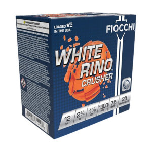 Fiocchi Exacta Target Loads - White Rino Crusher 12 Gauge Shotgun Shells, 2.75", 1 1/8 oz, 7.5 Shot Rounds** ** 762344712499
