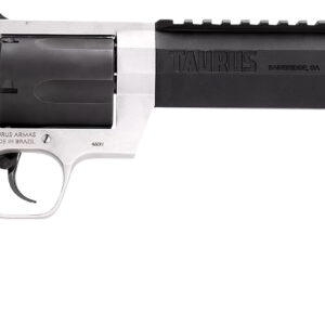 Taurus Raging Hunter .460 S&W Magnum Handgun - 5-Round, 8.37" Matte Black Cylinder & Barrel, Matte Stainless Steel Frame, Black Rubber Grip with Cushion Insert 725327619062