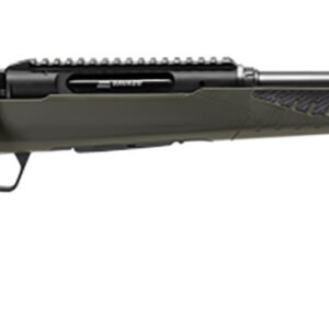 Savage Arms 57653 Impulse Hog Hunter 308 Win 4+1 Matte Black 18" Threaded Barrel/Rec, Matte OD Green Fixed AccuStock with AccuFit, Includes Detachable Box Mag