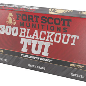 Fort Scott Munitions 300 Blackout 115gr Tumble Upon Impact Ammo 758381721150