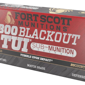 Fort Scott Munitions 300 Blackout 190gr Tumble Upon Impact Ammo 758381721235