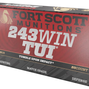 Fort Scott Munitions .243 Win 80gr Tumble Upon Impact Ammo 20ct 758381721570